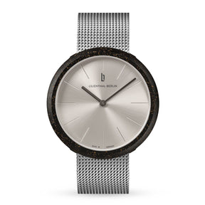Coffee Watch, Latte/ Silver Mesh Strap