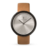 Coffee Watch, Latte/ Light Brown Leather Strap