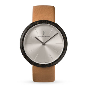 Coffee Watch, Latte/ Light Brown Leather Strap