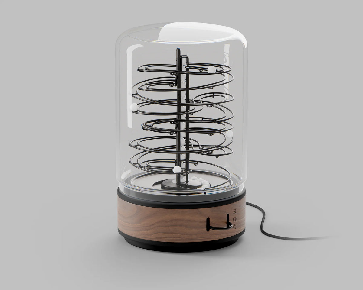 Marbolous 360° Design Marble Track Desk Toy, Electroll Walnut | Marbolous - Wake Concept Store  