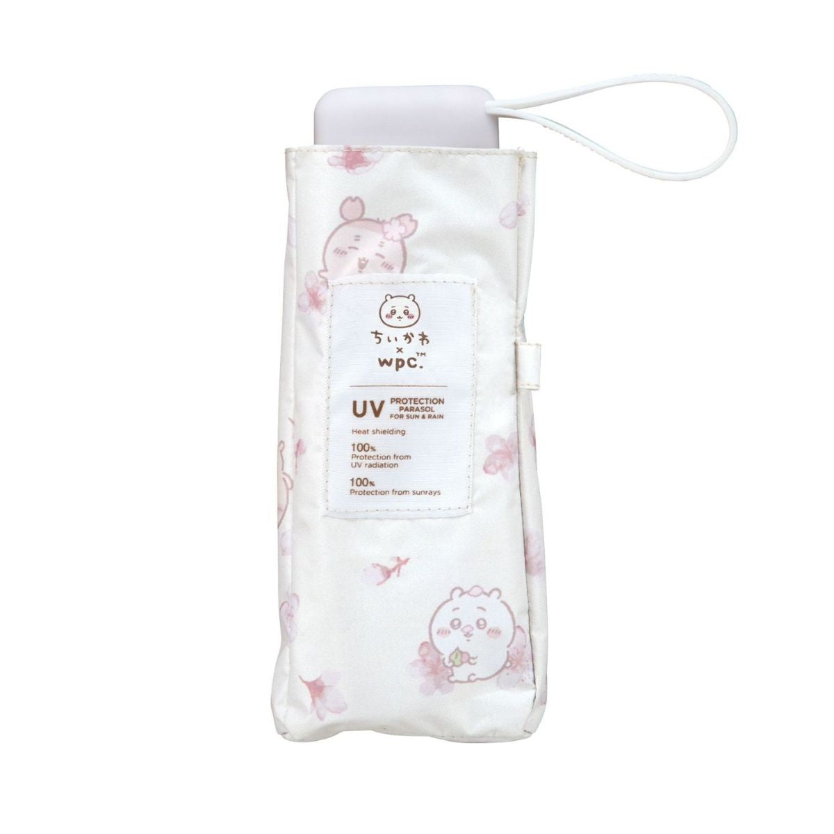 Chiikawa x Wpc. 100% UV Protection Parasol Mini Umbrella, Patchwork Off-white