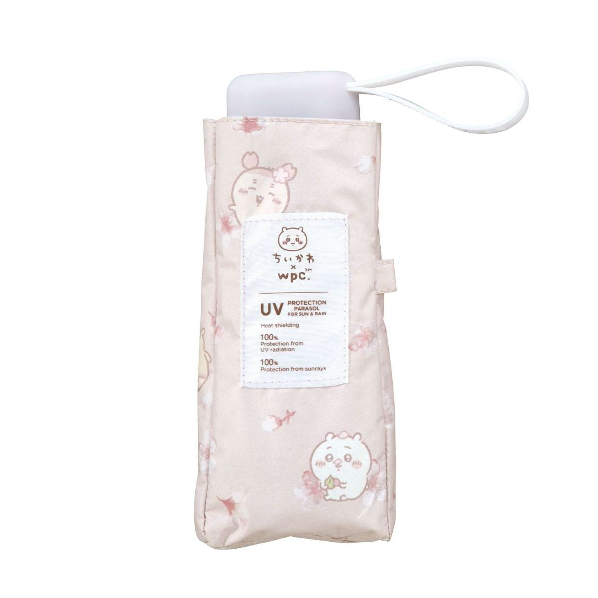 Chiikawa x Wpc. 100% UV Protection Parasol Mini Umbrella, Patchwork Pink