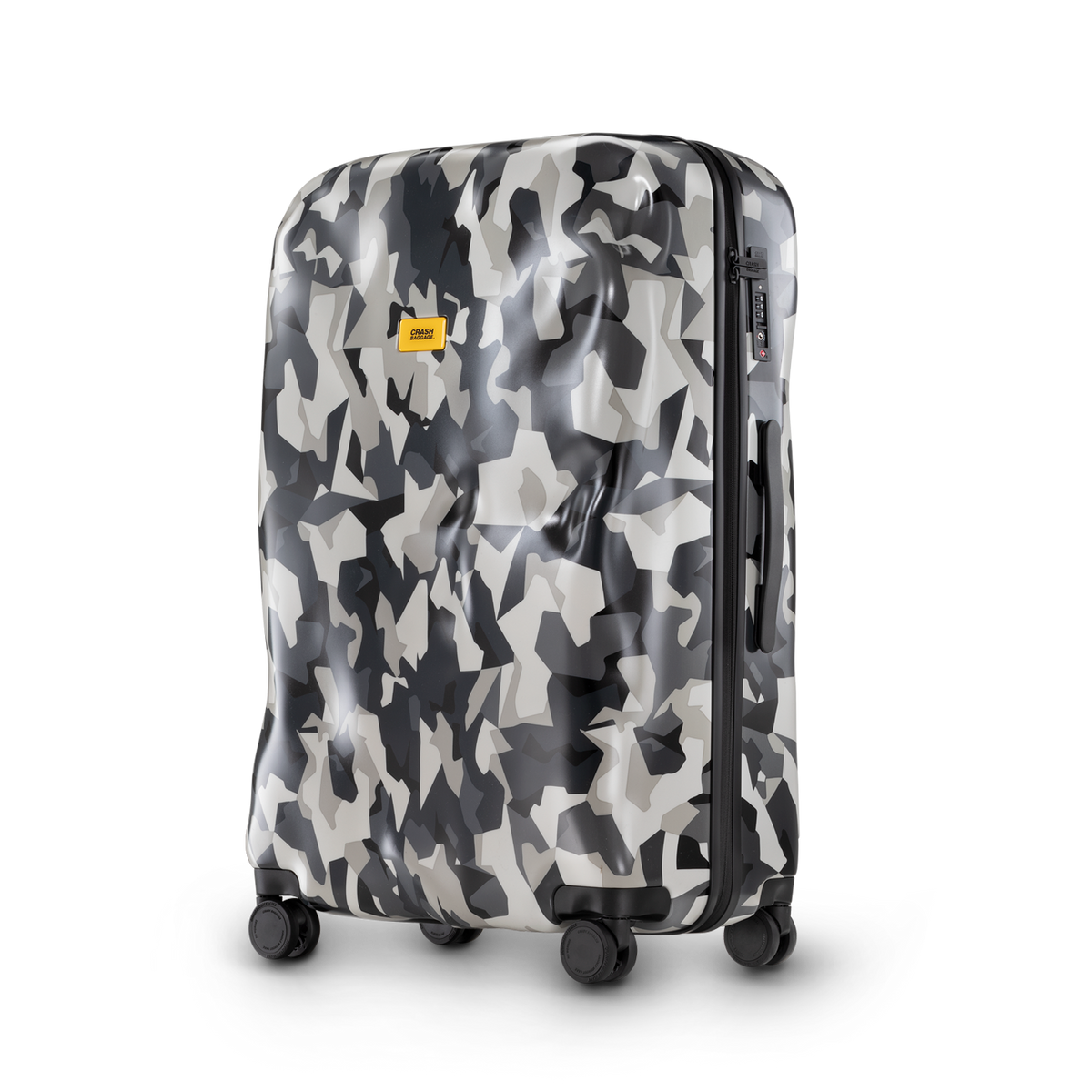 Icon, Camo-Green Large 4 Wheels Suitcase | Crash Baggage - Wake Concept Store  