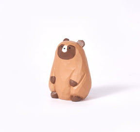 Piri Piri Carved Wooden Tanuki