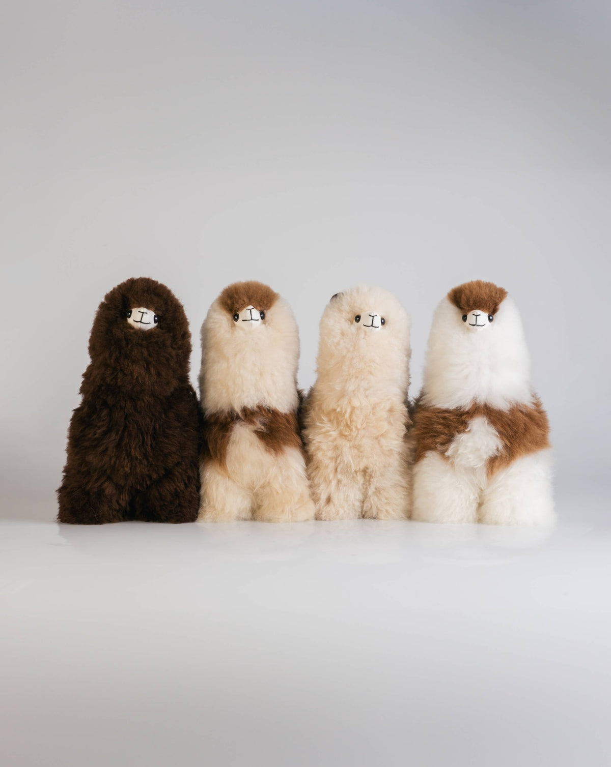 The Fat Ass 38cm Baby Alpaca Plush Toy, Cream & White