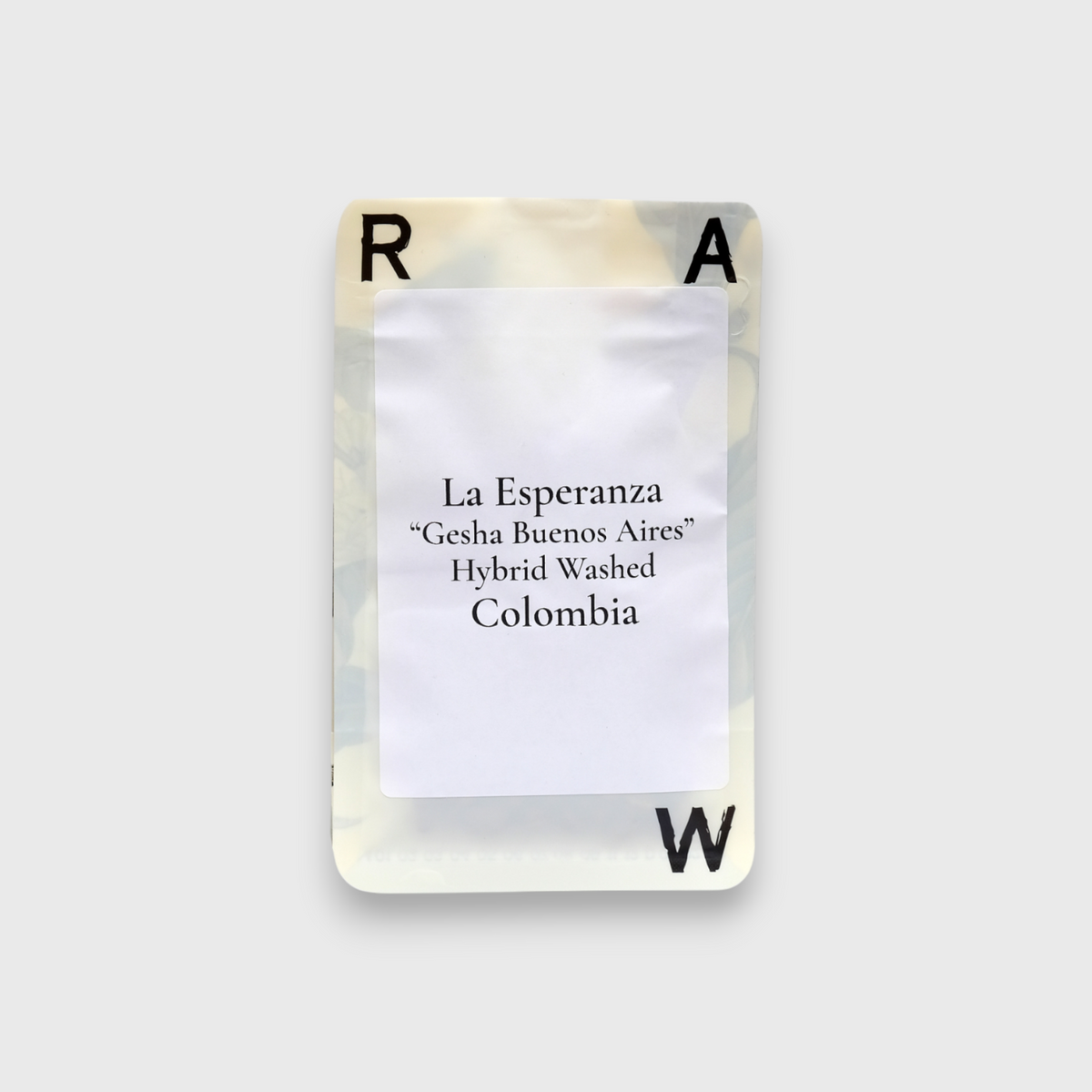 Raw Sugar Roast COLOMBIA La Esperanza Geisha Buenos Aires Hybrid Washed (50g)