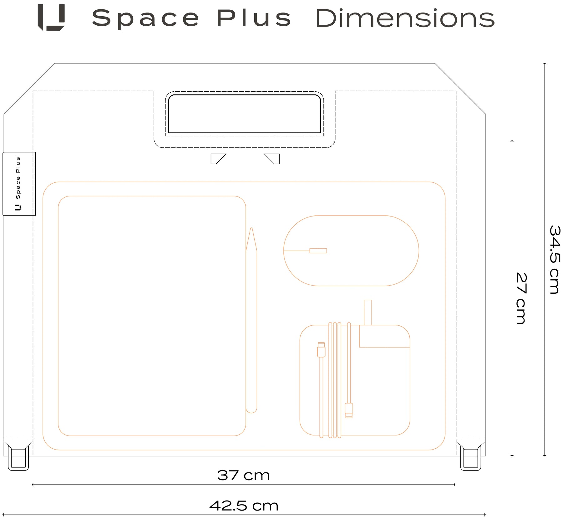 U Space Plus, Modular Work Bag, Oak Beige