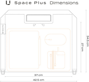 U Space Plus, Modular Work Bag, Oak Beige
