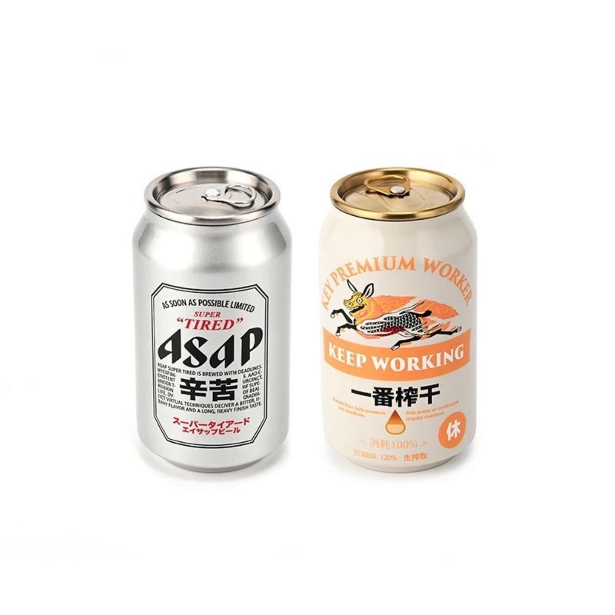 Faux Soda Can Insulated Tumbler, Keep Working