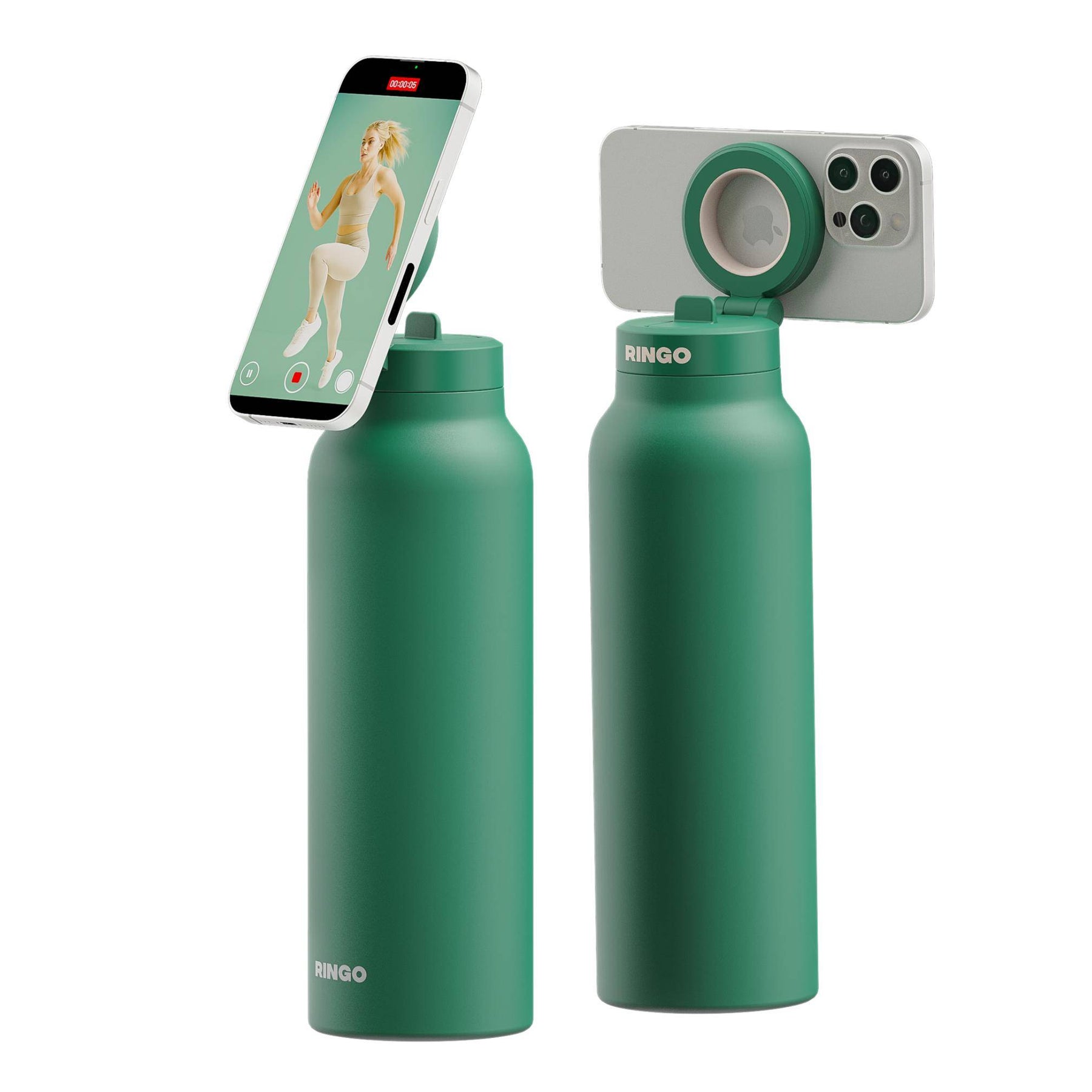 RINGO PRO Magsafe Water Bottle with Sip Lid 24oz, Green