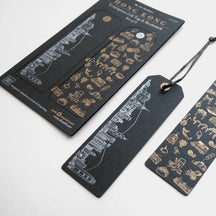 HK letterpress gift tag & bookmark (set of 6)