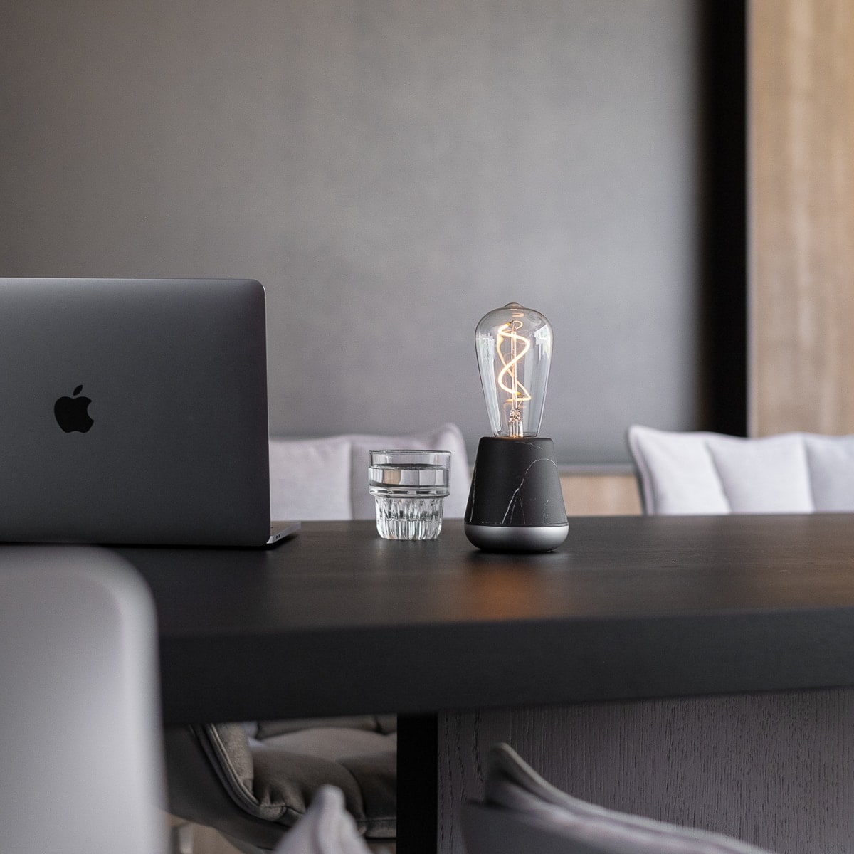 One Black Marble Cordless Table Lamp | Humble - Wake Concept Store  