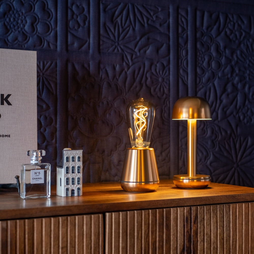 One Gold Cordless Table Lamp | Humble - Wake Concept Store  