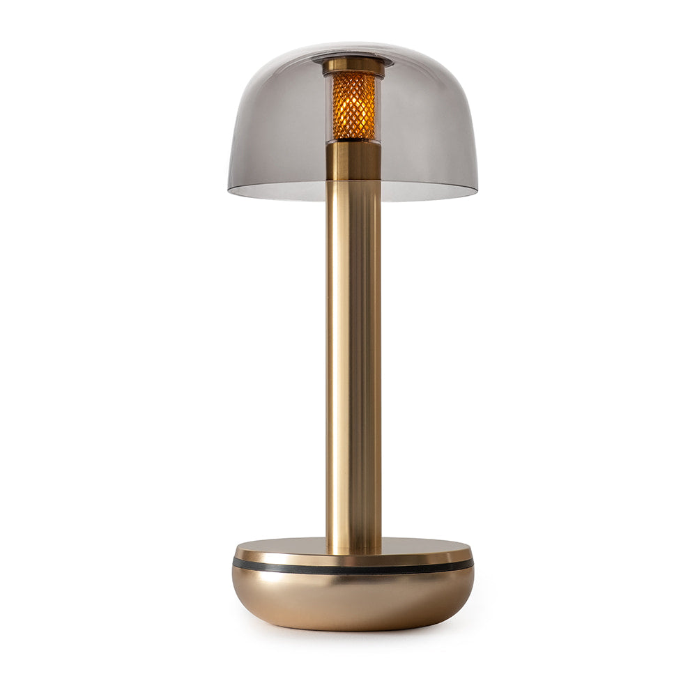 Two Gold Smoked Cordless Table Lamp | Humble - Wake Concept Store  