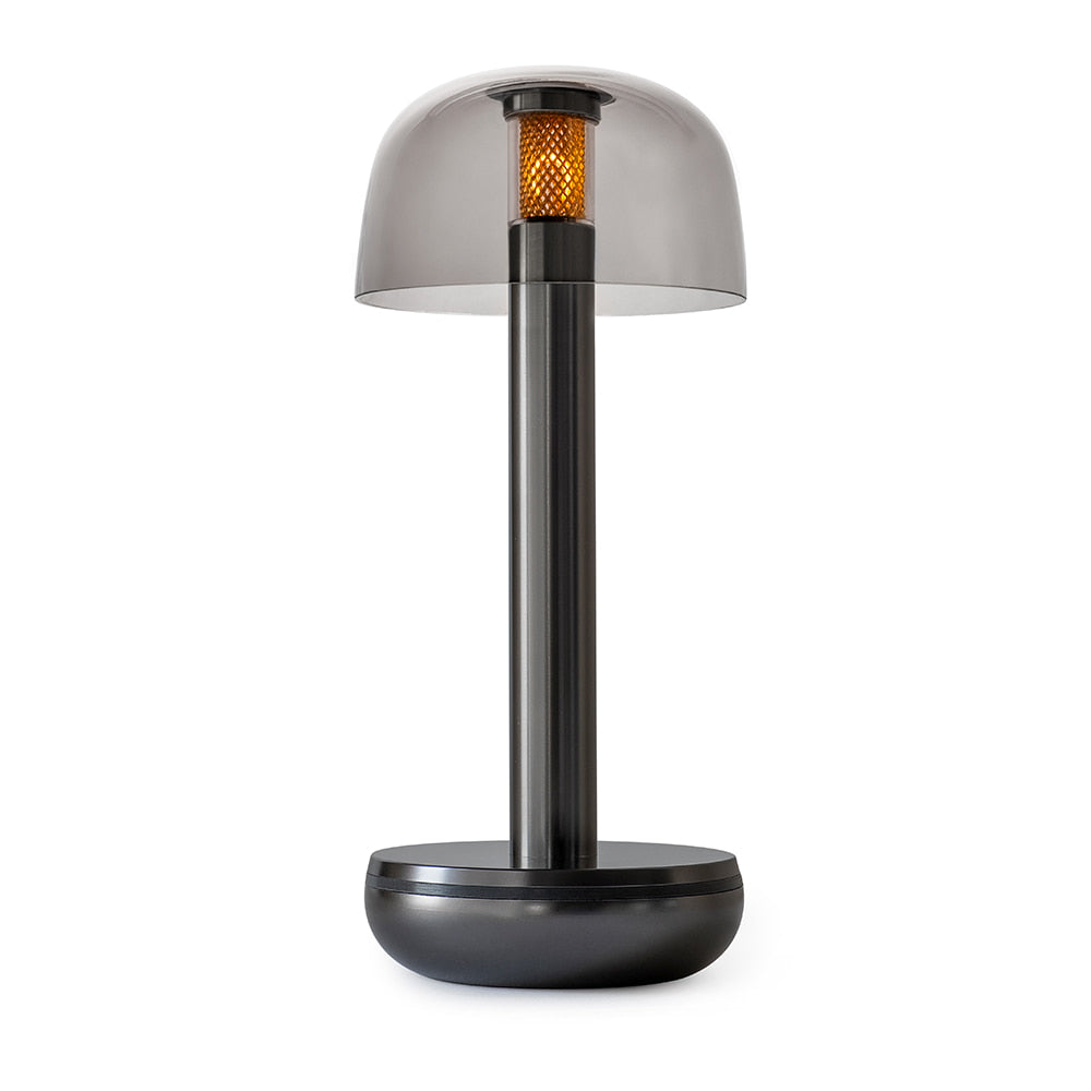 Two Titanium Smoked Cordless Table Lamp | Humble - Wake Concept Store  