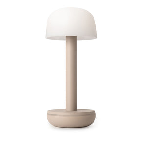 Two Beige Frosted Cordless Table Lamp | Humble - Wake Concept Store  