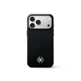 iPhone Case 17 Pro Max, Saffiano Leather Logo