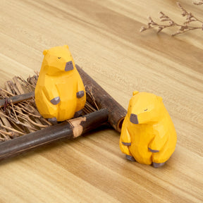 Piri Piri Carved Wooden Capybara
