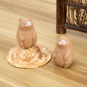 Piri Piri Carved Wooden Wildboar