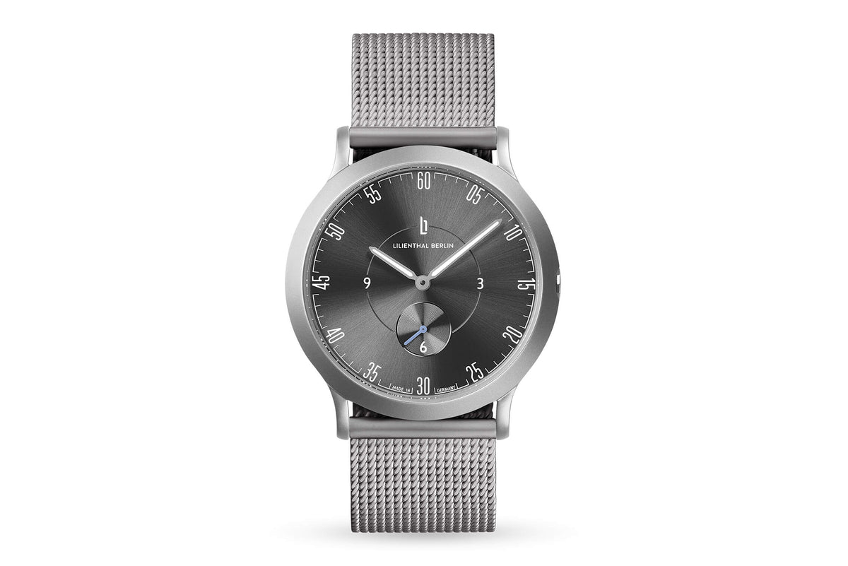 Lilienthal 1, All Silver Small/ Stainless Steel Strap