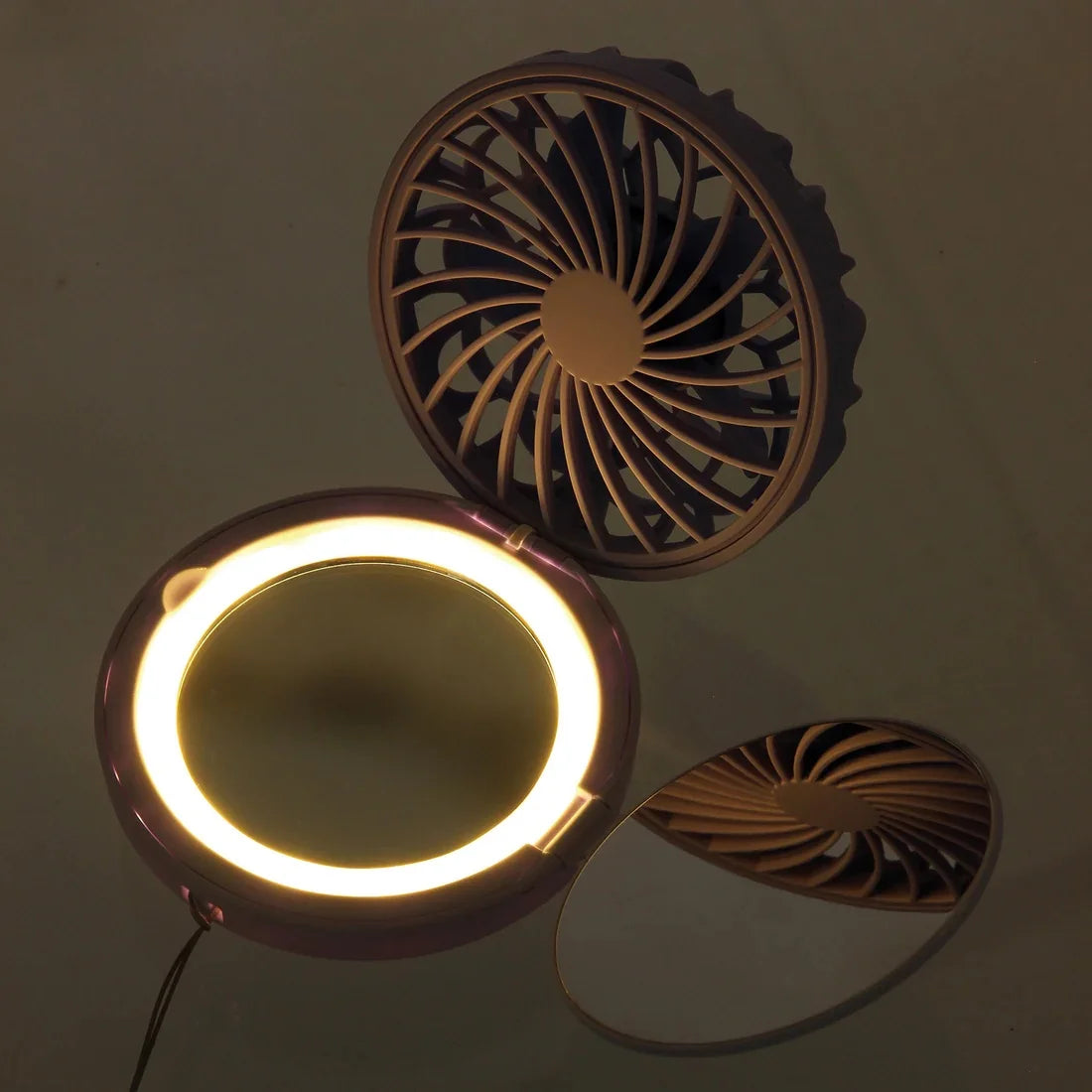 LED Mirror FAN-bulous Portable Fan