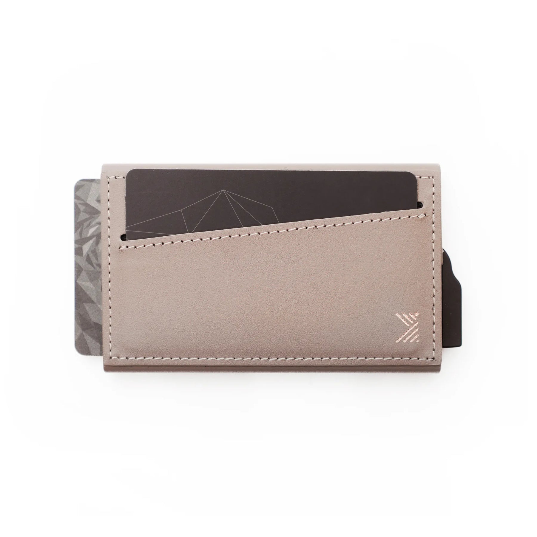 LUCID Refined Biodegradable Leather MagSafe Cardholder for iPhone, Elephant Grey