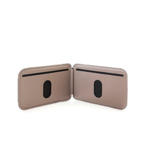 LUCID Refined Biodegradable Leather MagSafe Multipurpose Wallet Stand for iPhone, Elephant Grey