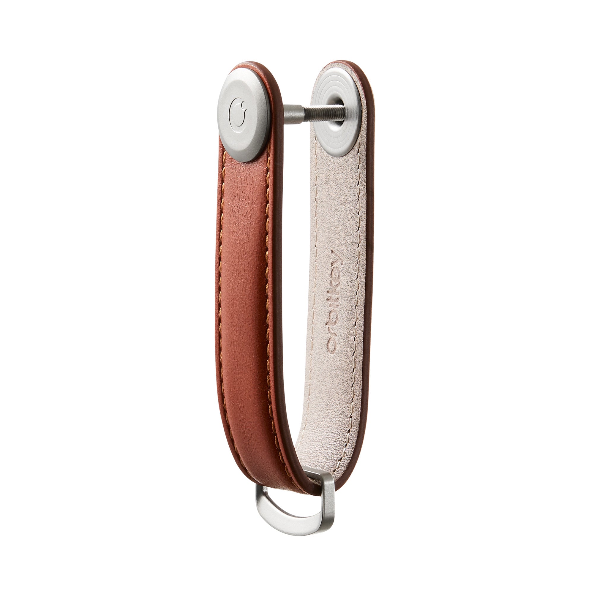 Leather Key Organiser, Cognac with Tan Stitching | Orbitkey - Wake Concept Store  
