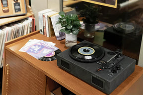 Leather Vinyl Records Player