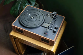 Leather Vinyl Records Player