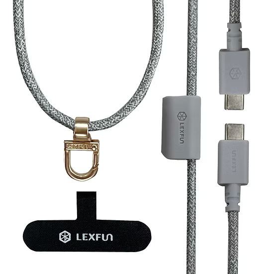 Lexfun Power Sling Adjustable Phone Strap & Charging Cable