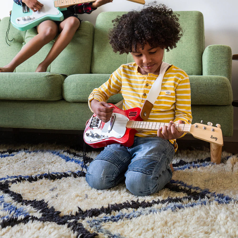 Loog Mini Electric Guitar for Kids, Yellow