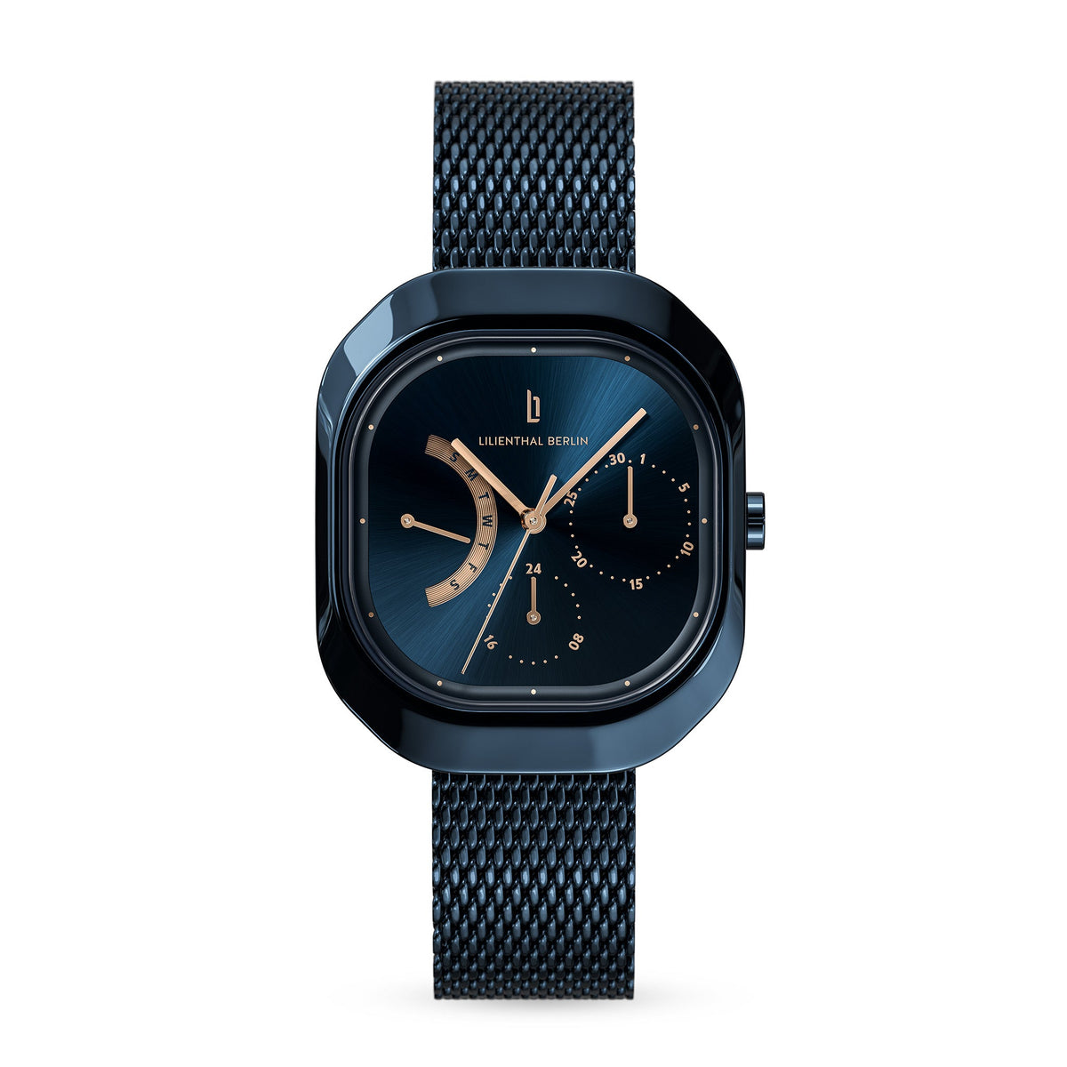 Multimatica, Blue Rose/ Gold Mesh Strap