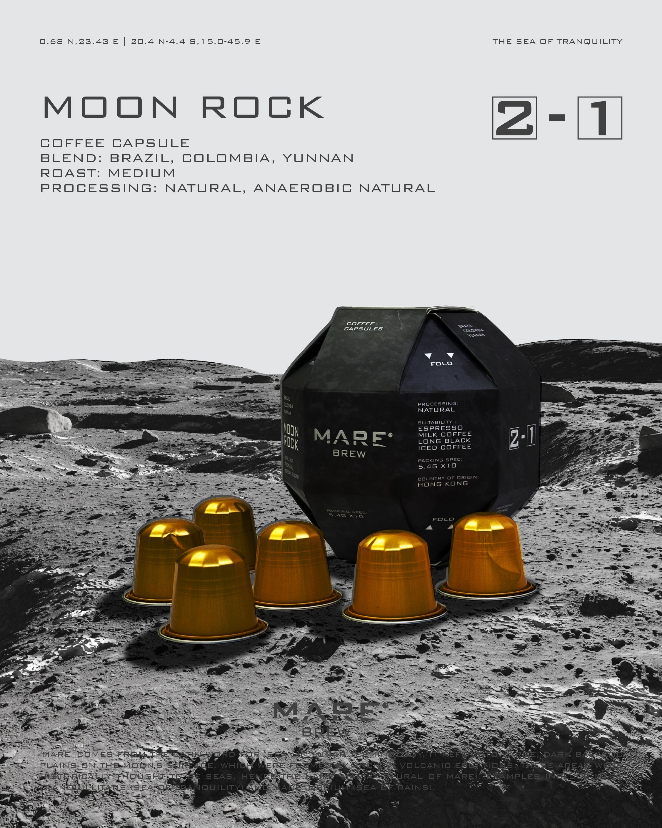 2 - 1 Moon Rock Coffee Capsule