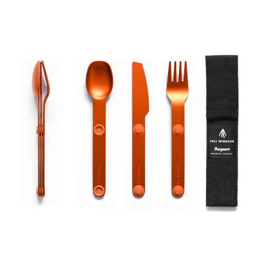 Magware - Magnetic Flatware Single Set, Orange
