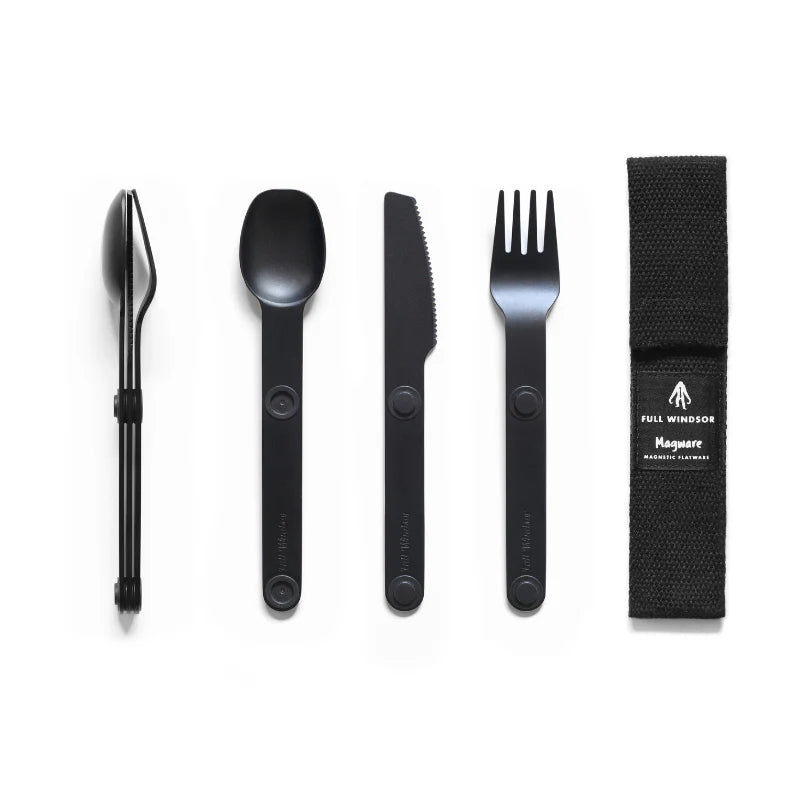 Magware - Magnetic Flatware Single Set, Black