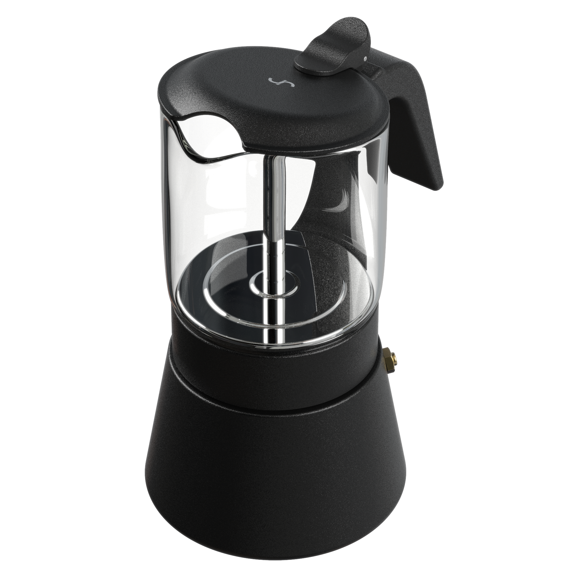 ClearBrew Moka Pot, Black