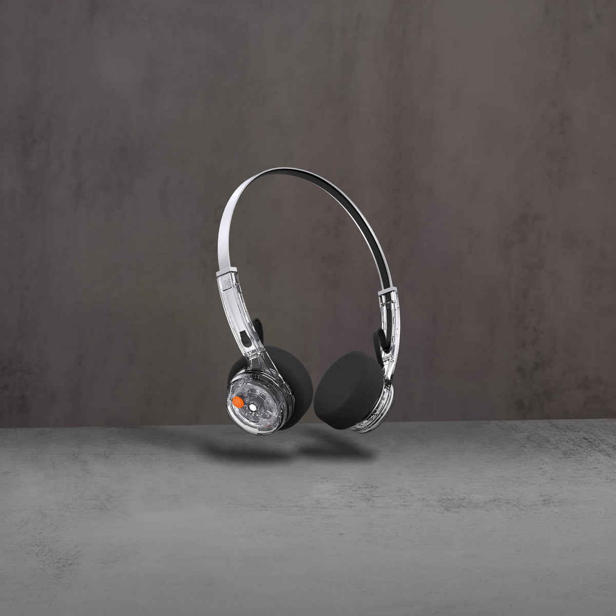 MONDO Freestyle On-Ear Headphones, Transparent