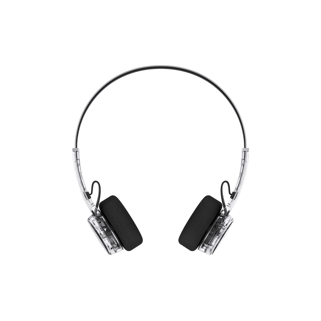 MONDO Freestyle On-Ear Headphones, Transparent