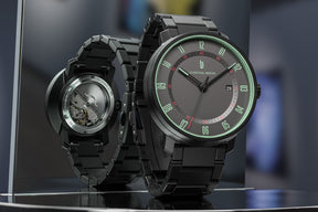 Neolux, Grey Mint/ Stainless Steel Black Matte
