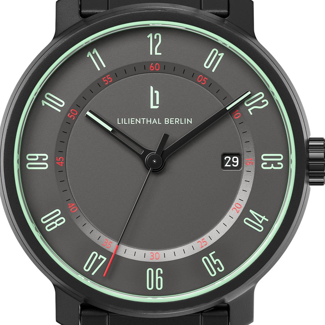 Neolux, Grey Mint/ Stainless Steel Black Matte