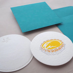 Hong Kong Food Letterpress Notecard