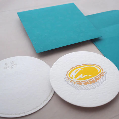 Hong Kong Food Letterpress Notecard