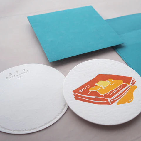 Hong Kong Food Letterpress Notecard