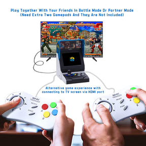 Neogeo Mini Arcade Console Combo (Preloaded with 40 Classic SNK Games)