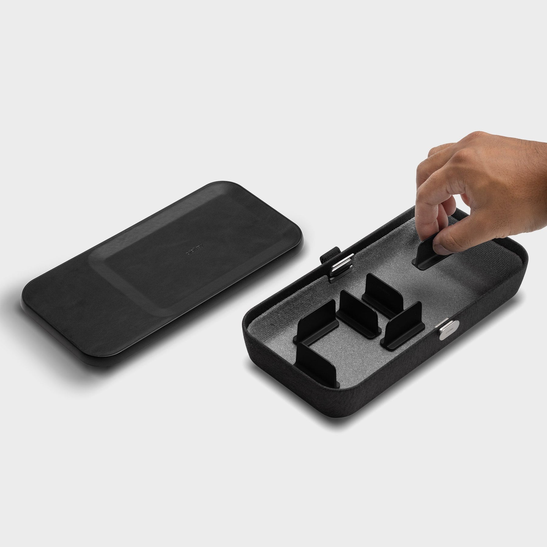 Nest v2 Customisable Desk Organiser, Black