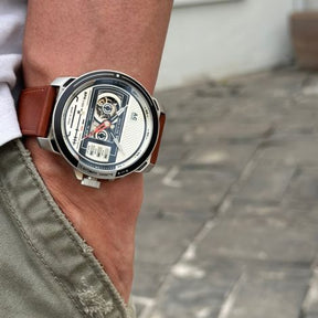 Cassette Automatic Watch, Chrome