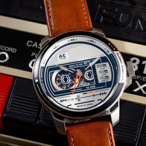 Cassette Automatic Watch, Chrome