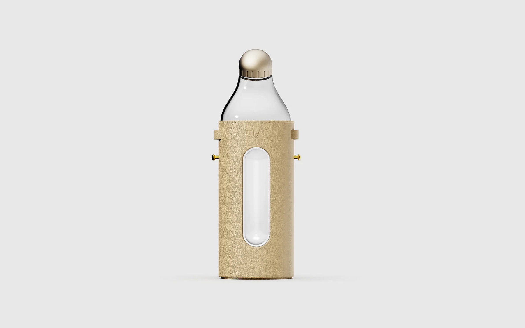 M2O Sport Bottle with Vegan Sleeve, Light Cream | Made to Origin - Wake Concept Store  