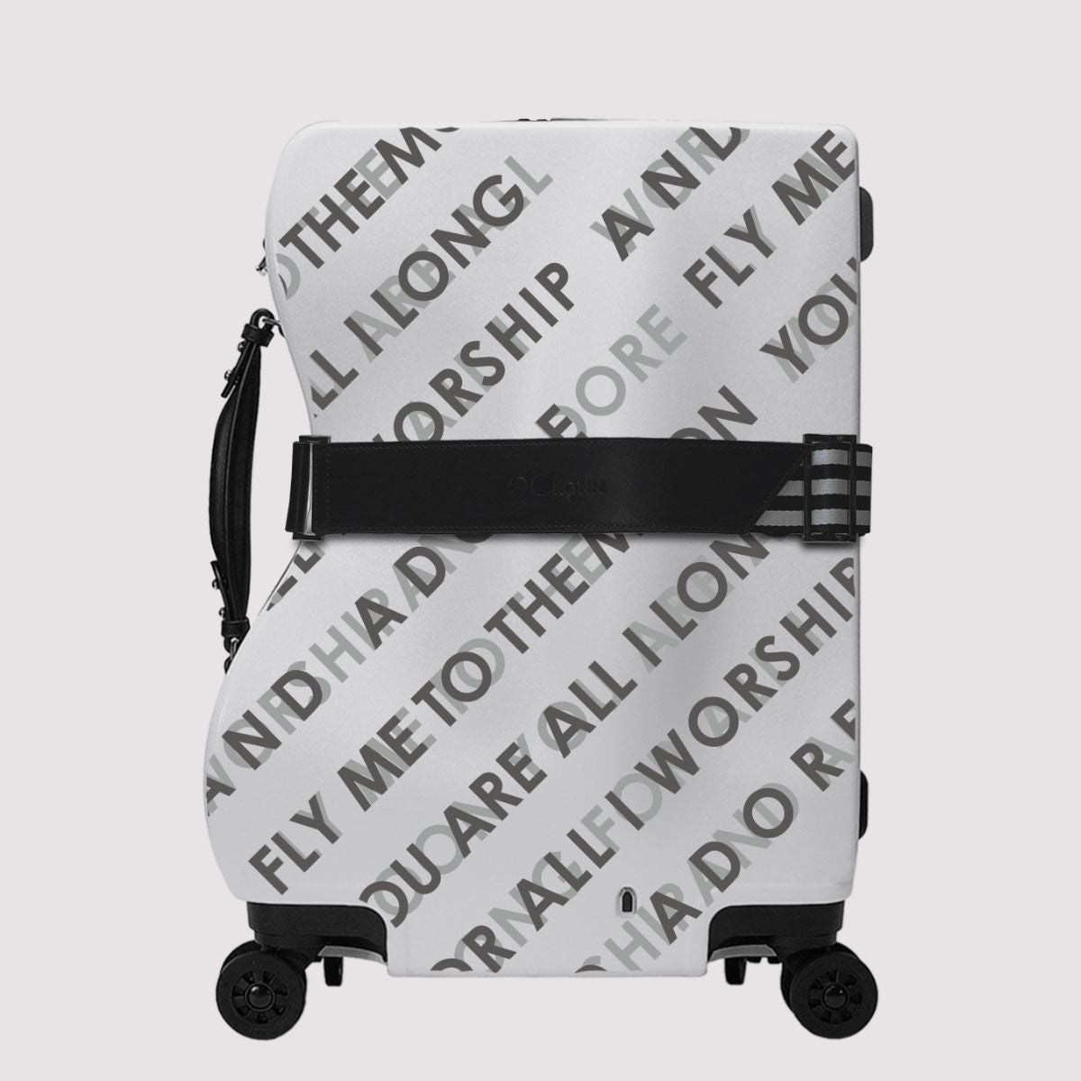 OOKONN Curve 20" Carry-on Luggage, Fly Me To The Moon